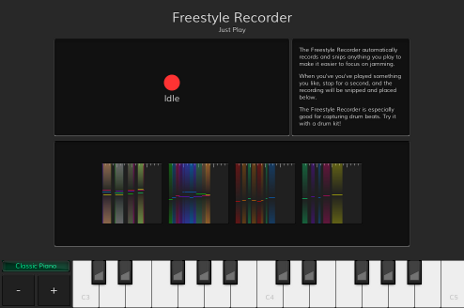 The Freestyle Recorder module in JamDeck.